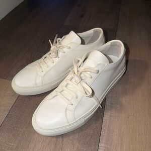 Common Projects White Achilles Low Leather Sneakers